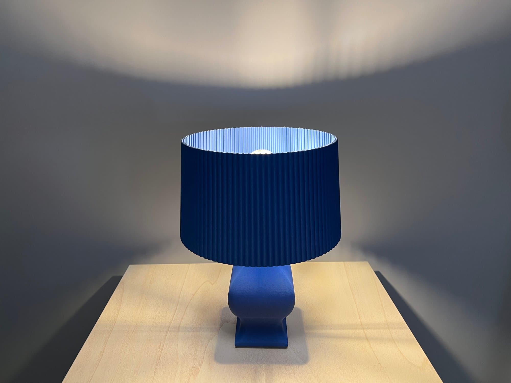 Azure Pleat Table Lamp